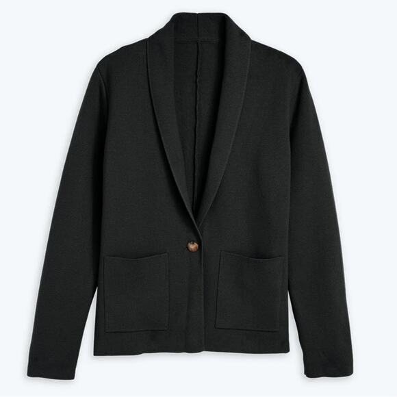 NWT Summersalt Shawl Collar Sweater Blazer in Black - Size 2X - Picture 1 of 9